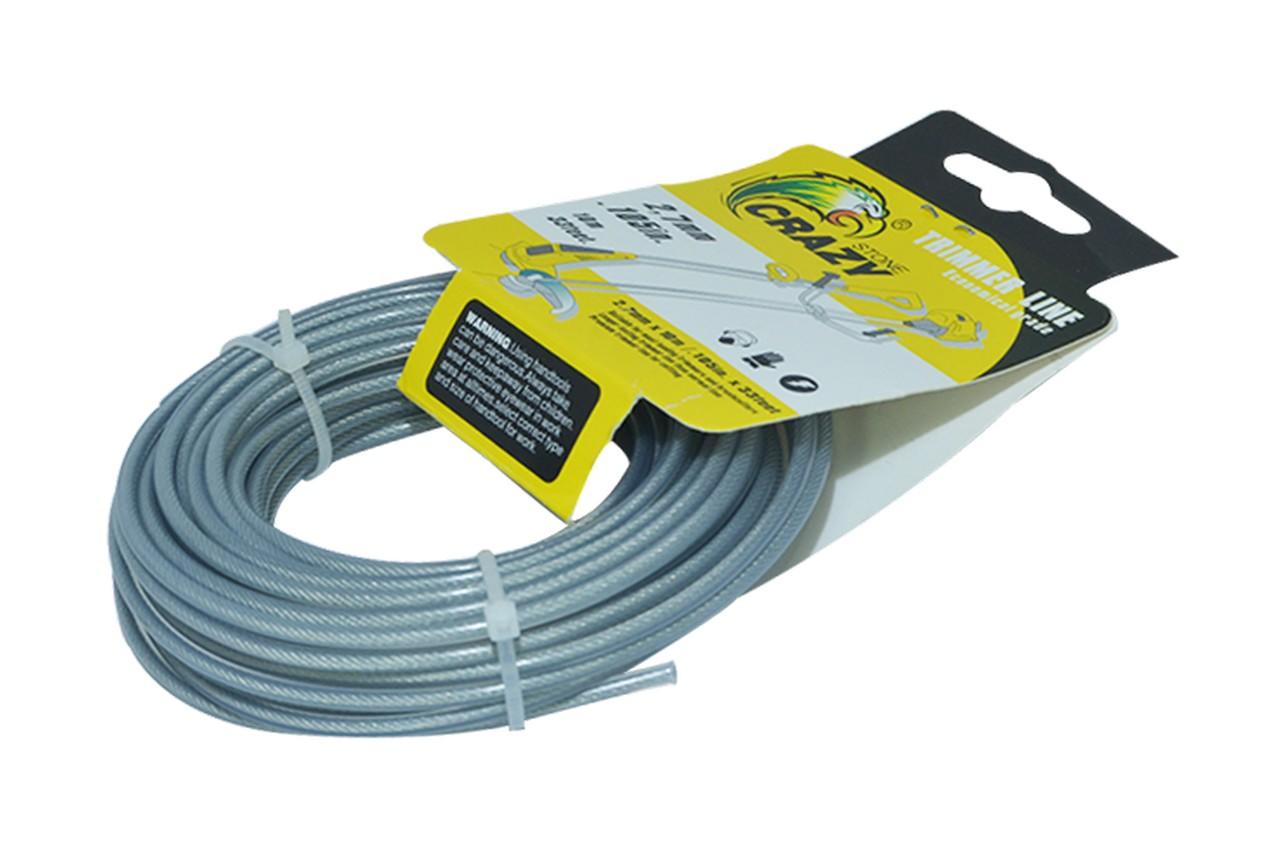 Леска для триммера Рамболд - 2,7 мм x 15 м с тросом