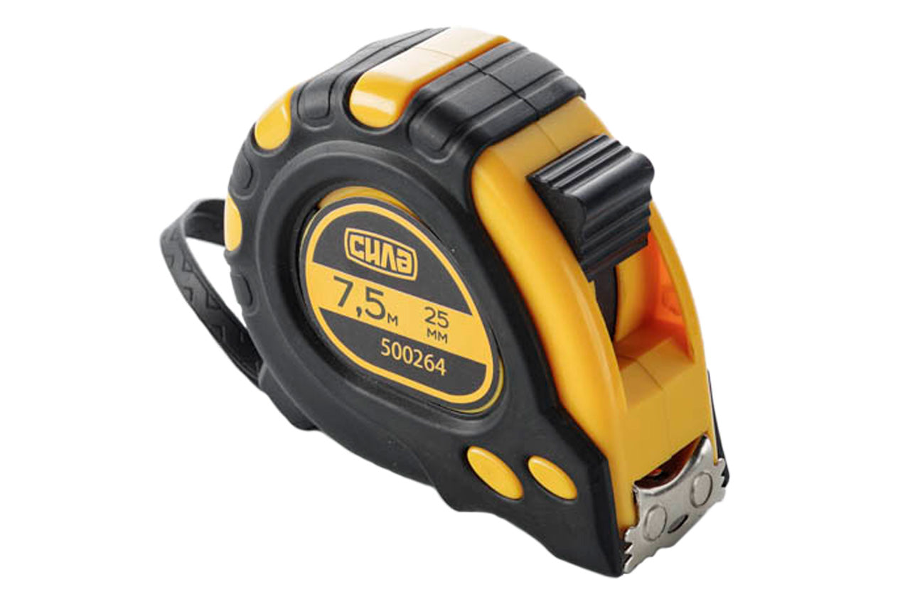 Рулетка Сила - 7,5 м x 25 мм супер-магнит
