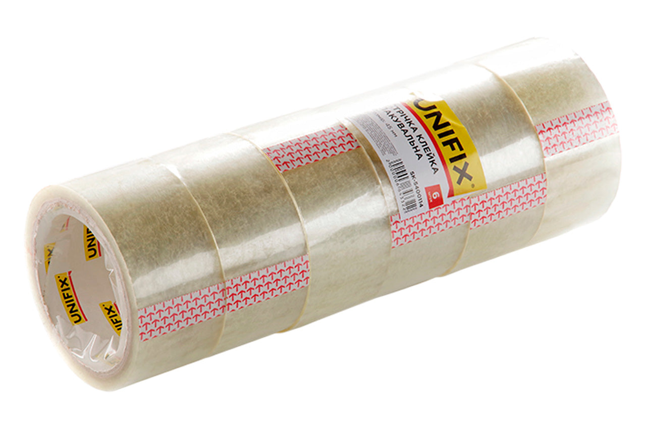 Скотч Unifix - 45 мм x 50 м x 40 мкм, прозрачный