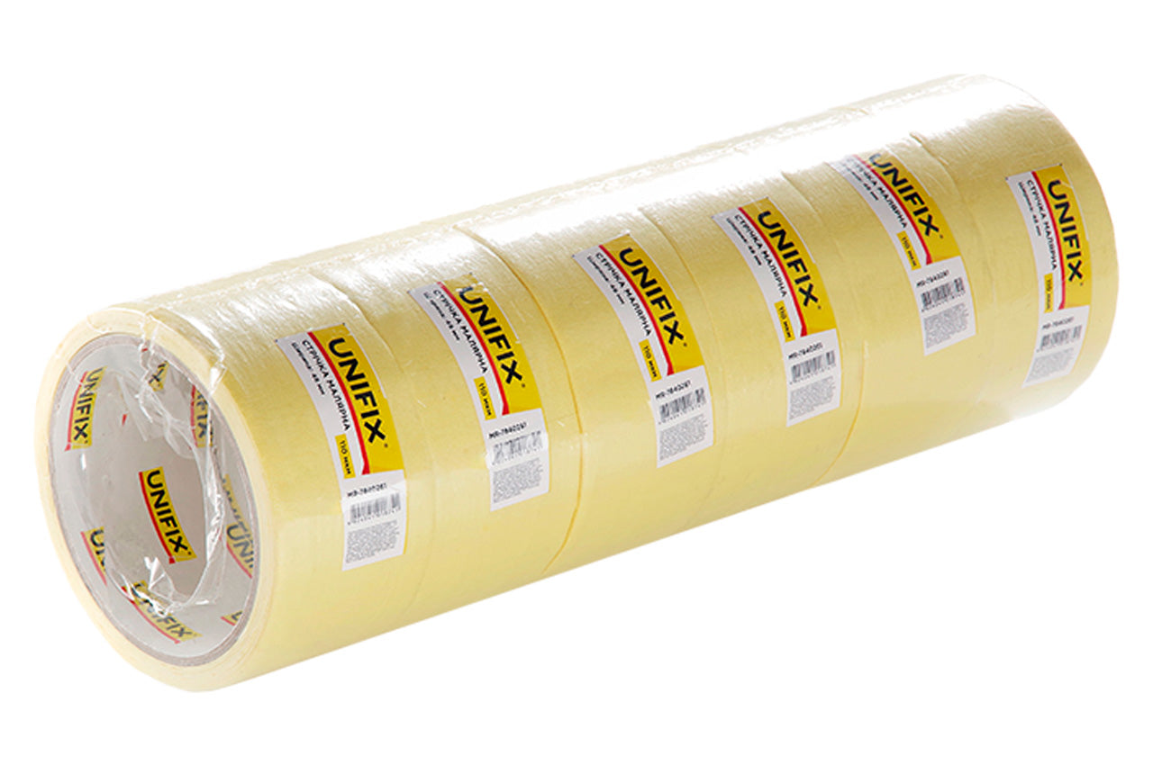 Лента малярная Unifix - 48 мм x 20 м желтая