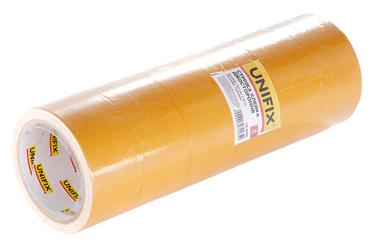 Скотч двухсторонний Unifix - 50 мм x 25 м ткань