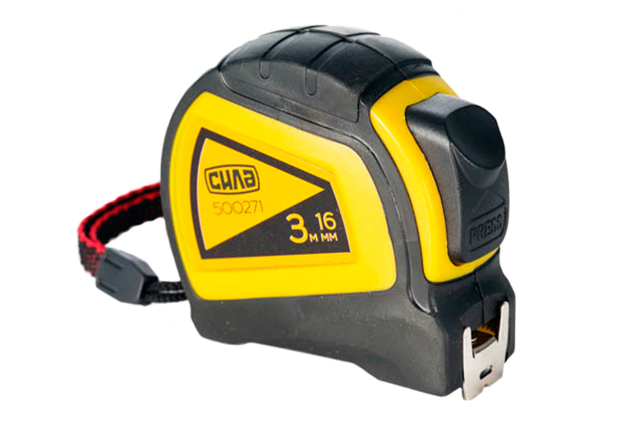Рулетка Сила - 3 м x 16 мм двойной зацеп