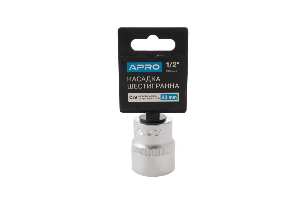 Головка шестигранная Apro - 23 мм x 1/2"