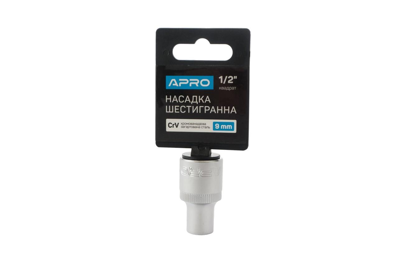 Головка шестигранная Apro - 9 мм x 1/2"