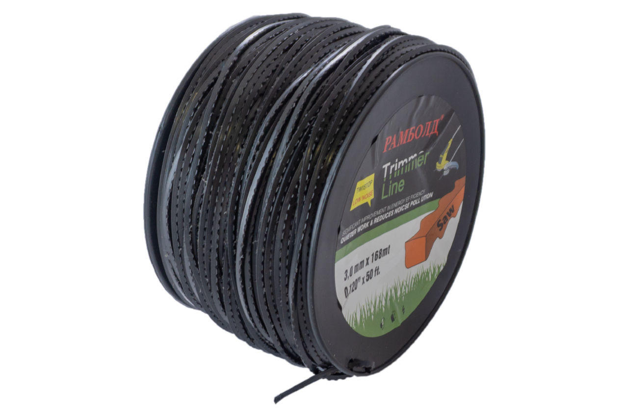 Леска для три ммера Рамболд - 3,0 мм x 168 м квадрат пиранья