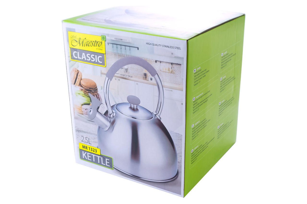Чайник нержавеющий Maestro - 2,5 л MR-1323
