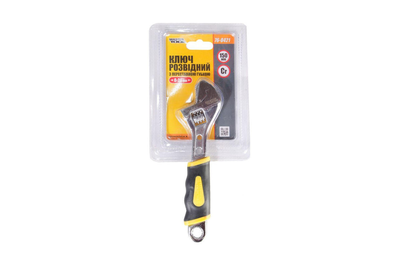 Ключ разводной Mastertool - 150 мм (0-24 мм) переставная губка
