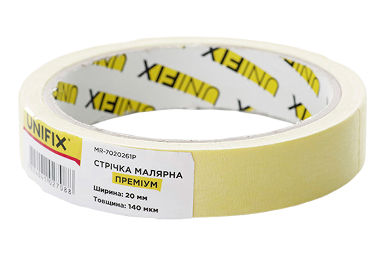 Лента малярная Unifix - 20 мм x 20 м премиум