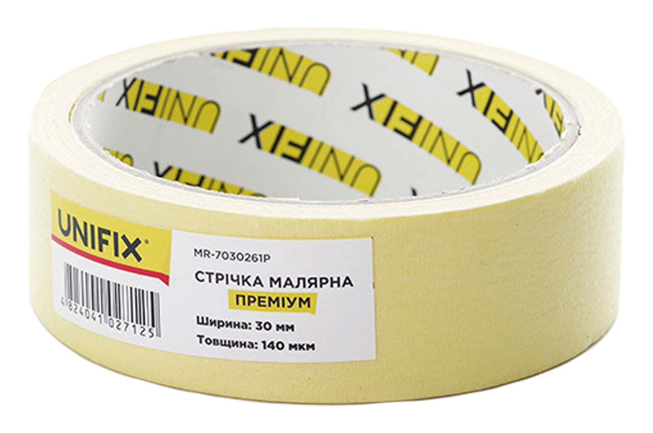 Лента малярная Unifix - 30 мм x 20 м премиум