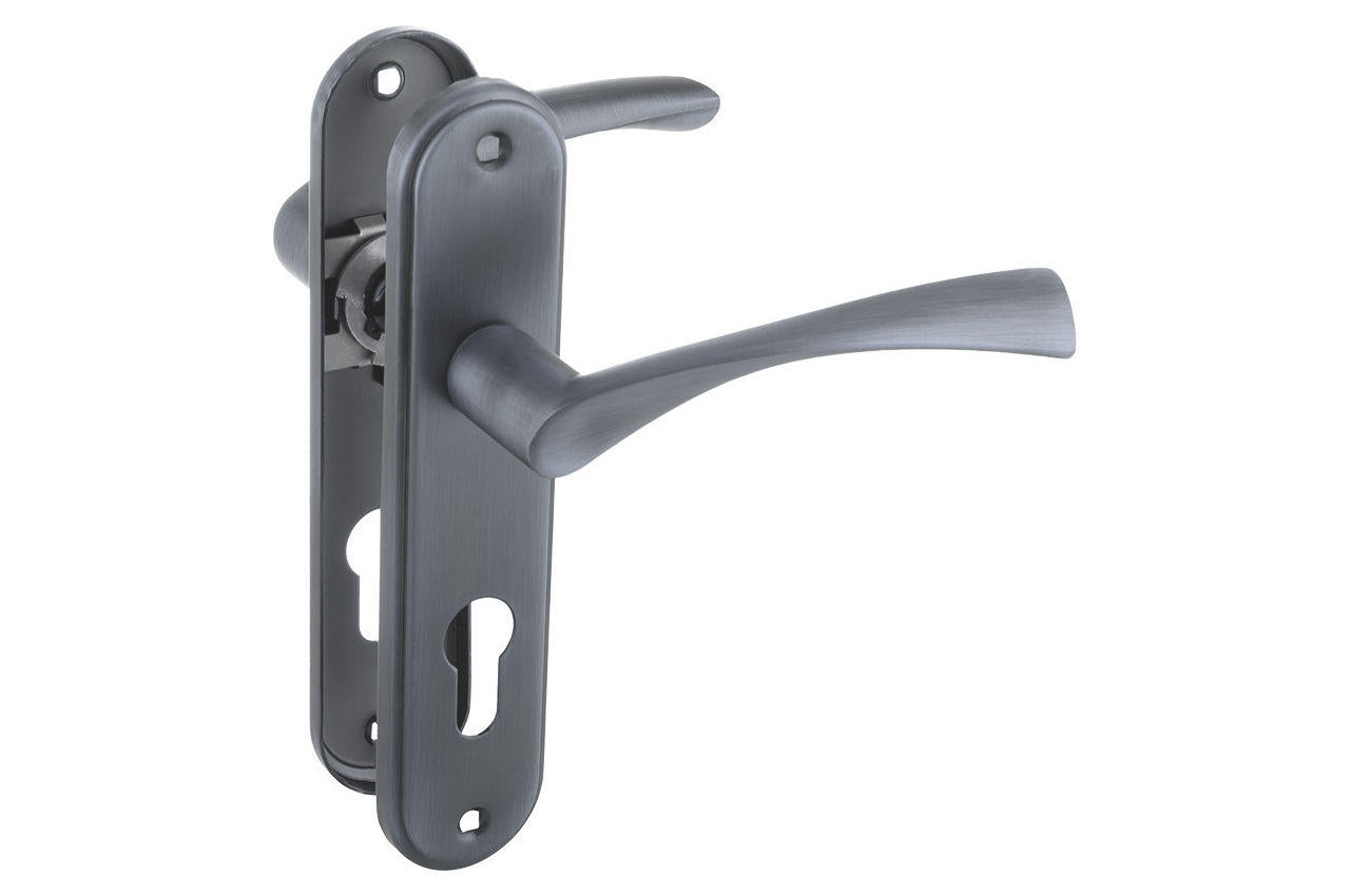 Ручка на планке под цилиндр FZB - 62 мм ET-002 GRAFIT