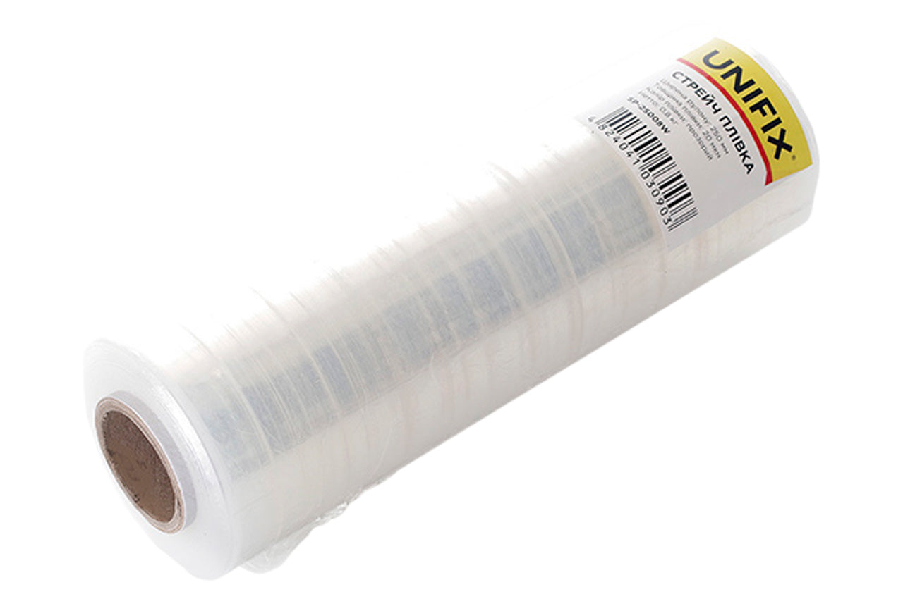 Стрейч пленка Unifix - 250 мм x 0,8 кг x 20 мкм прозрачная