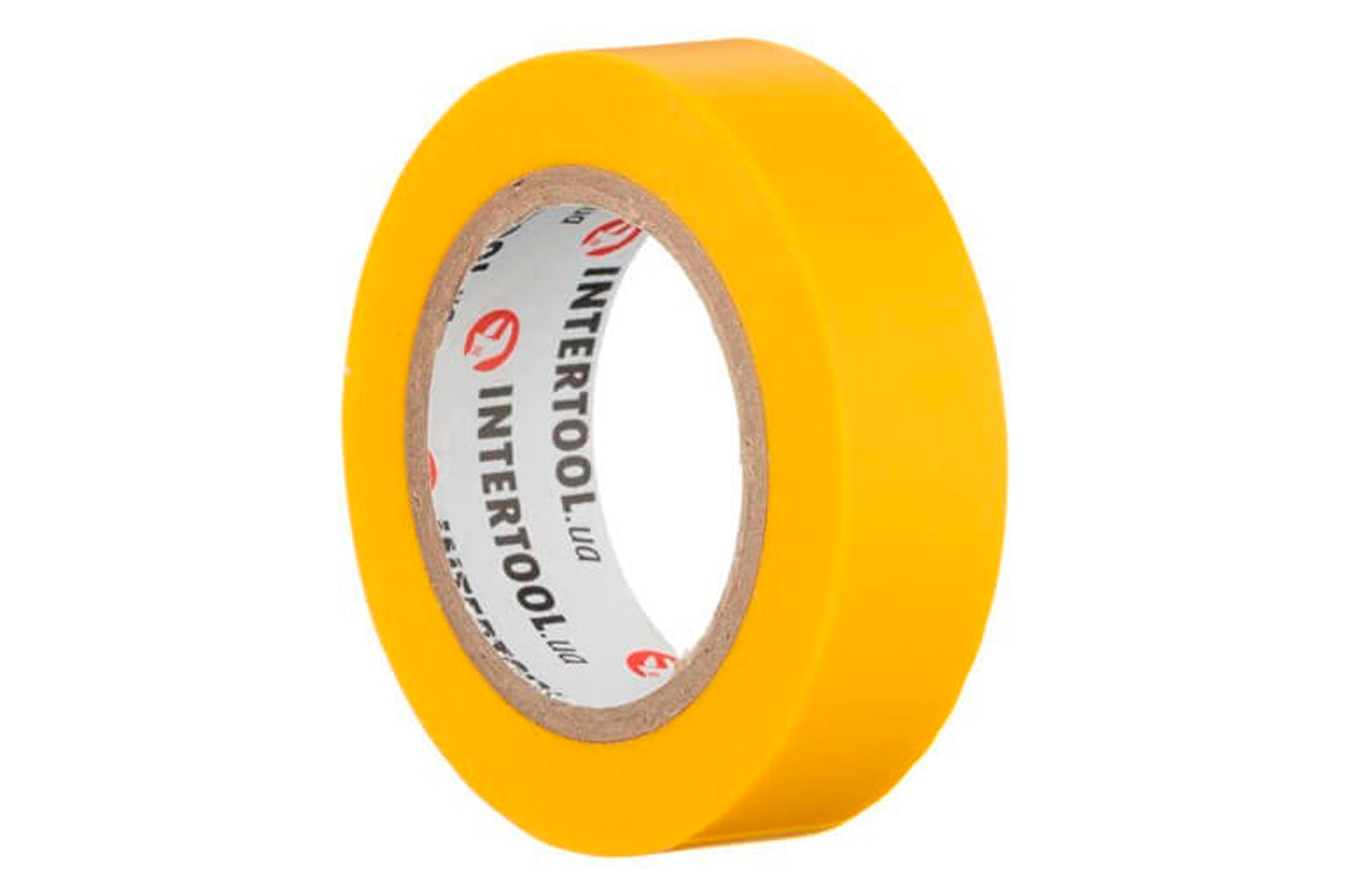 Лента изоляционная Intertool - 10 м x 17 x 0,15 мм желтая