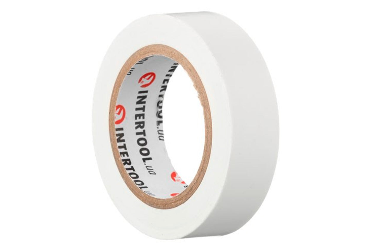 Лента изоляционная Intertool - 10 м x 17 x 0,15 мм белая