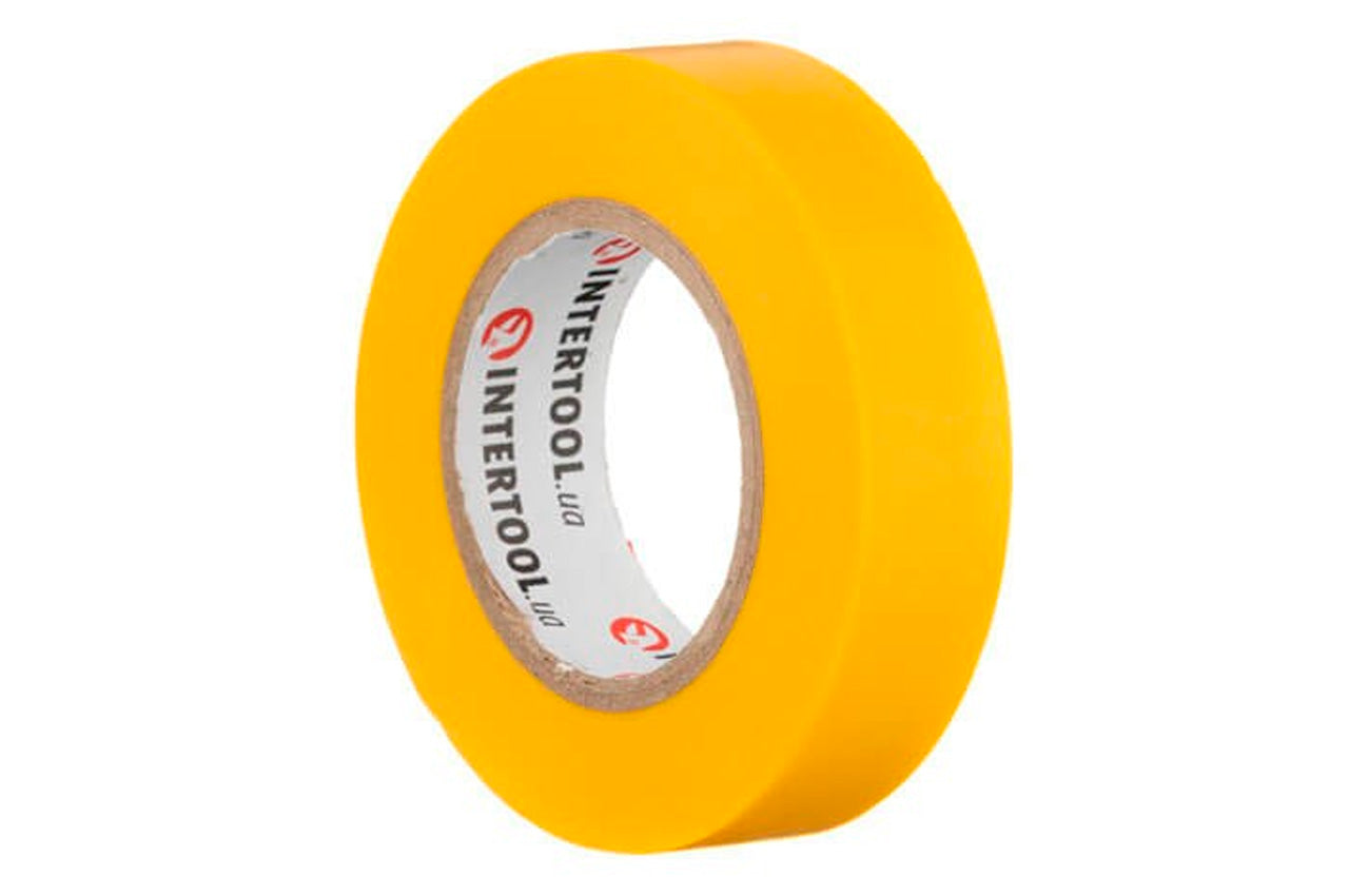 Лента изоляционная Intertool - 15 м x 17 x 0,15 мм желтая