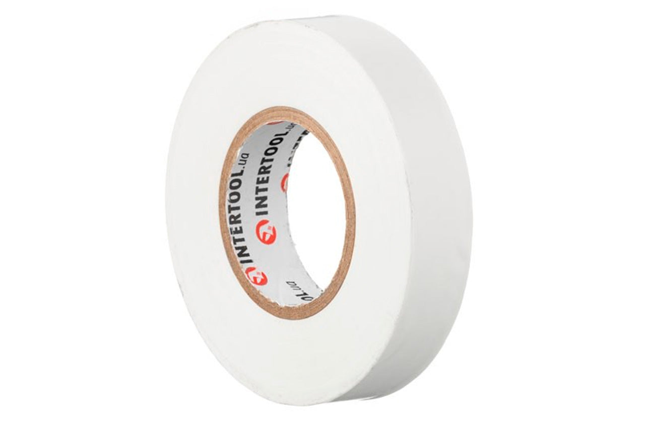 Лента изоляционная Intertool - 25 м x 17 x 0,15 мм белая