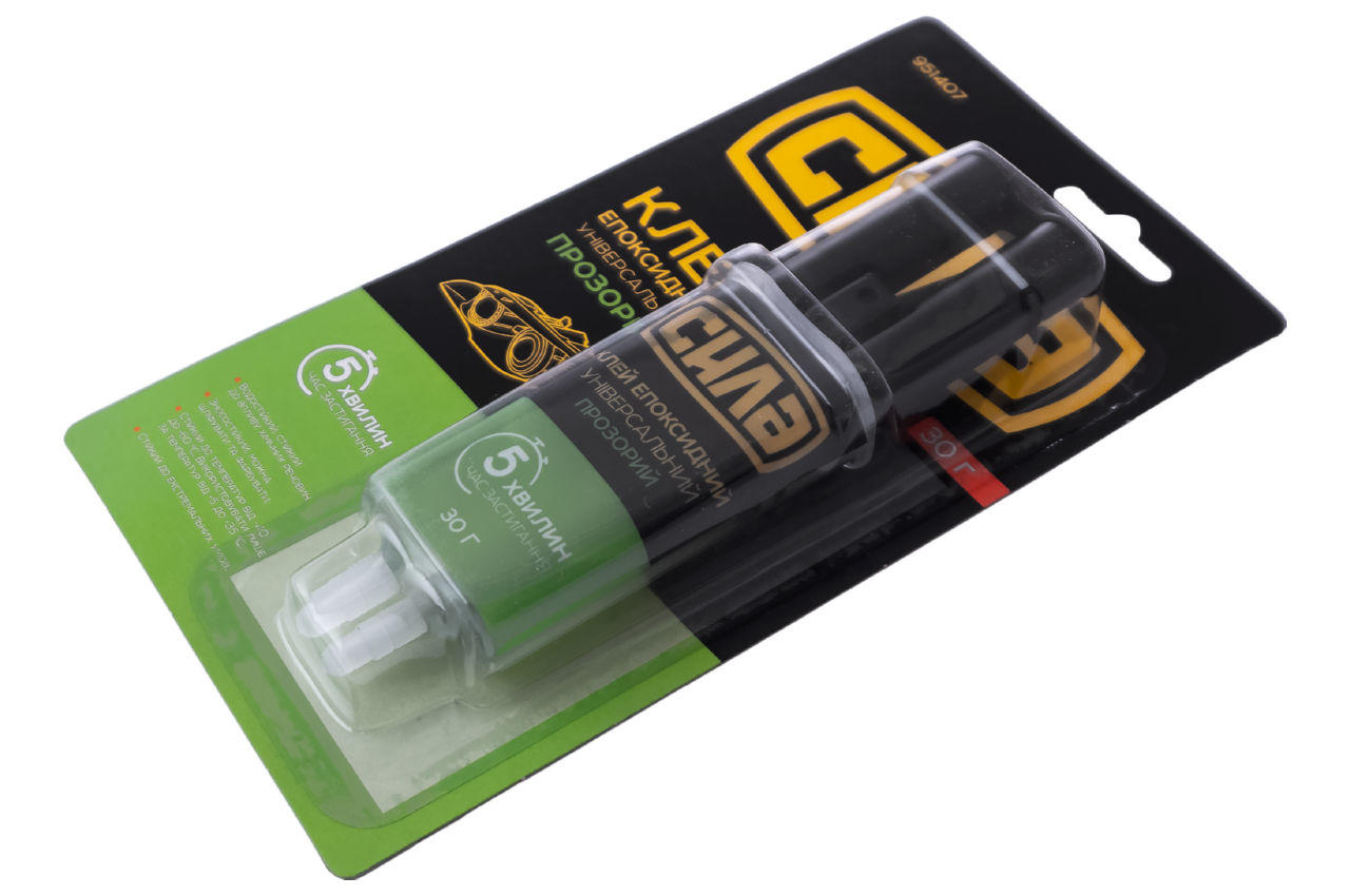 Клей эпоксидный Сила - 30г прозрачный (шприц)