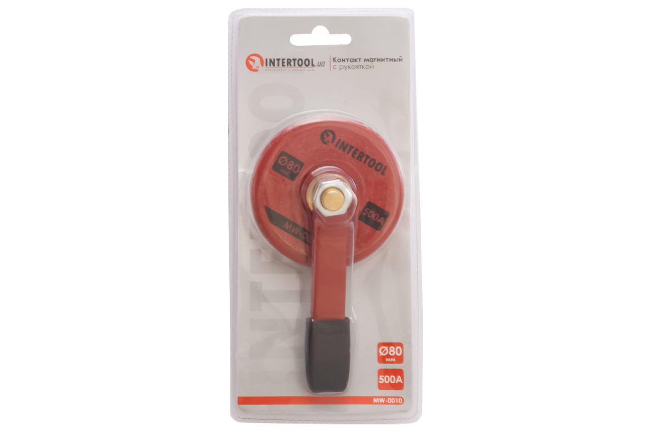 Контакт магнитный для сварки Intertool - 80 мм x 500A