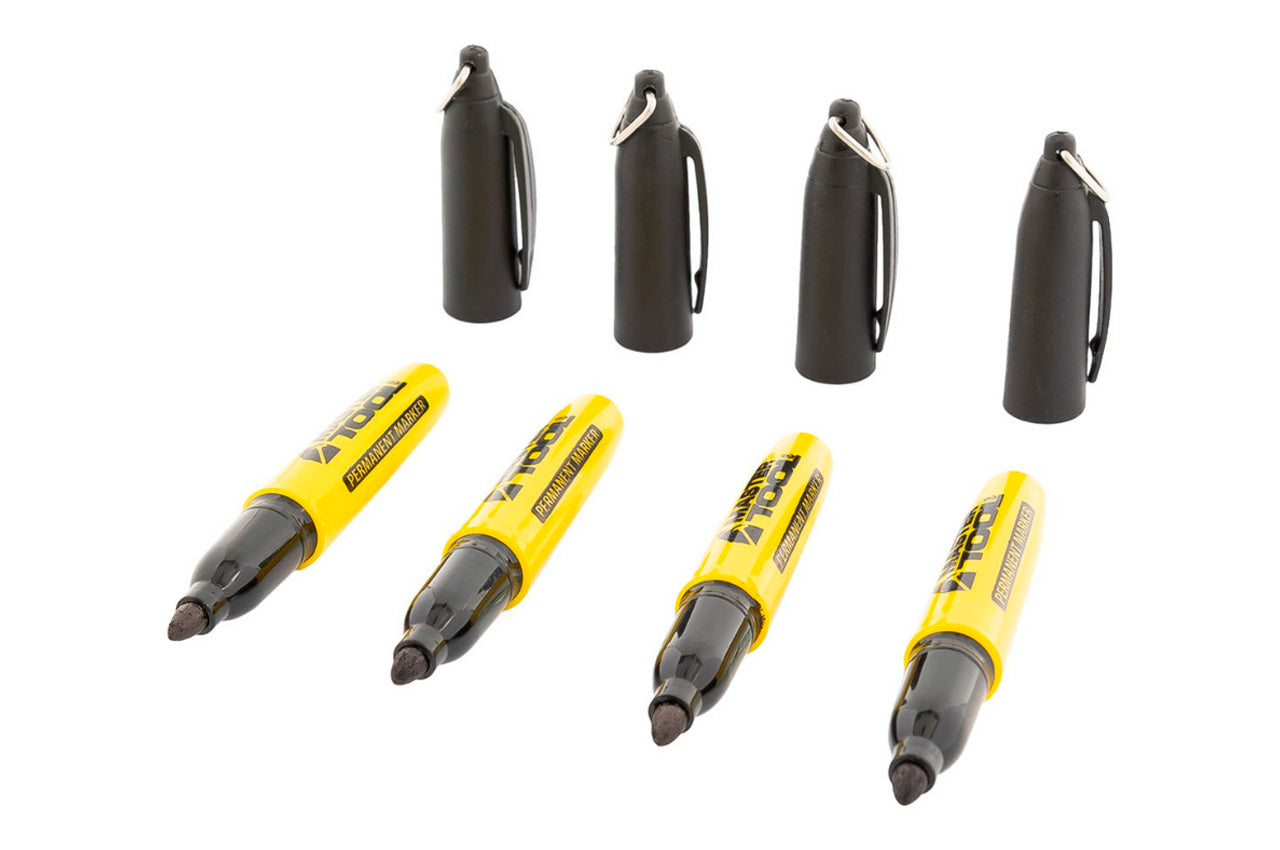 Маркер перманентный Mastertool - черный (80 шт.)