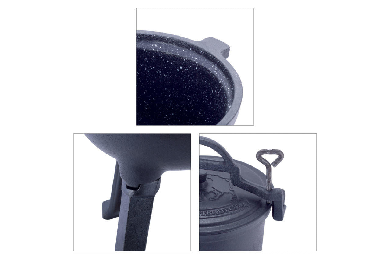 Казан чугунный Kamille - 240 мм x 4 л эмалированный