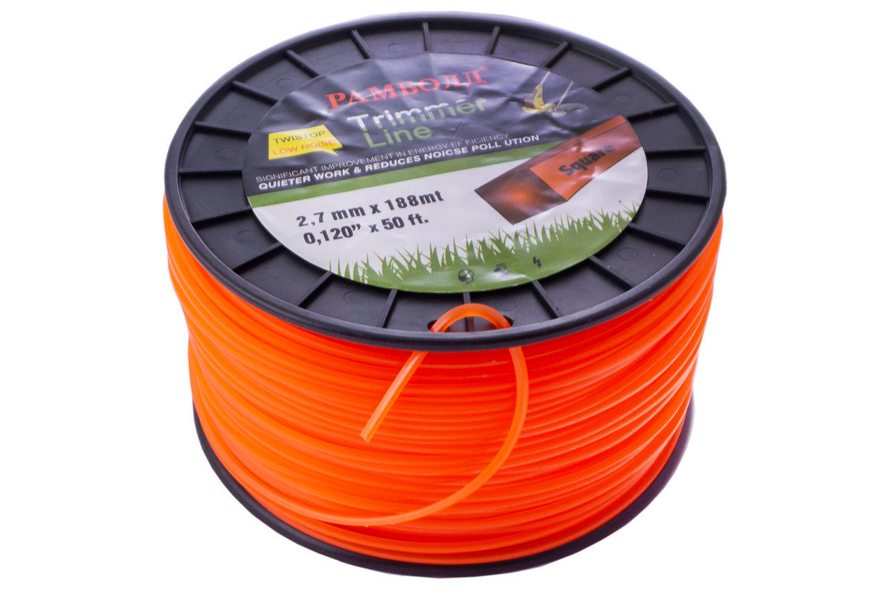 Леска для триммера Рамболд - 2,7 мм x 188 м квадрат