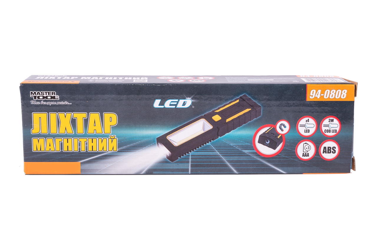 Ліхтар магнітний Mastertool - 5LED x 3 Вт (1COB)