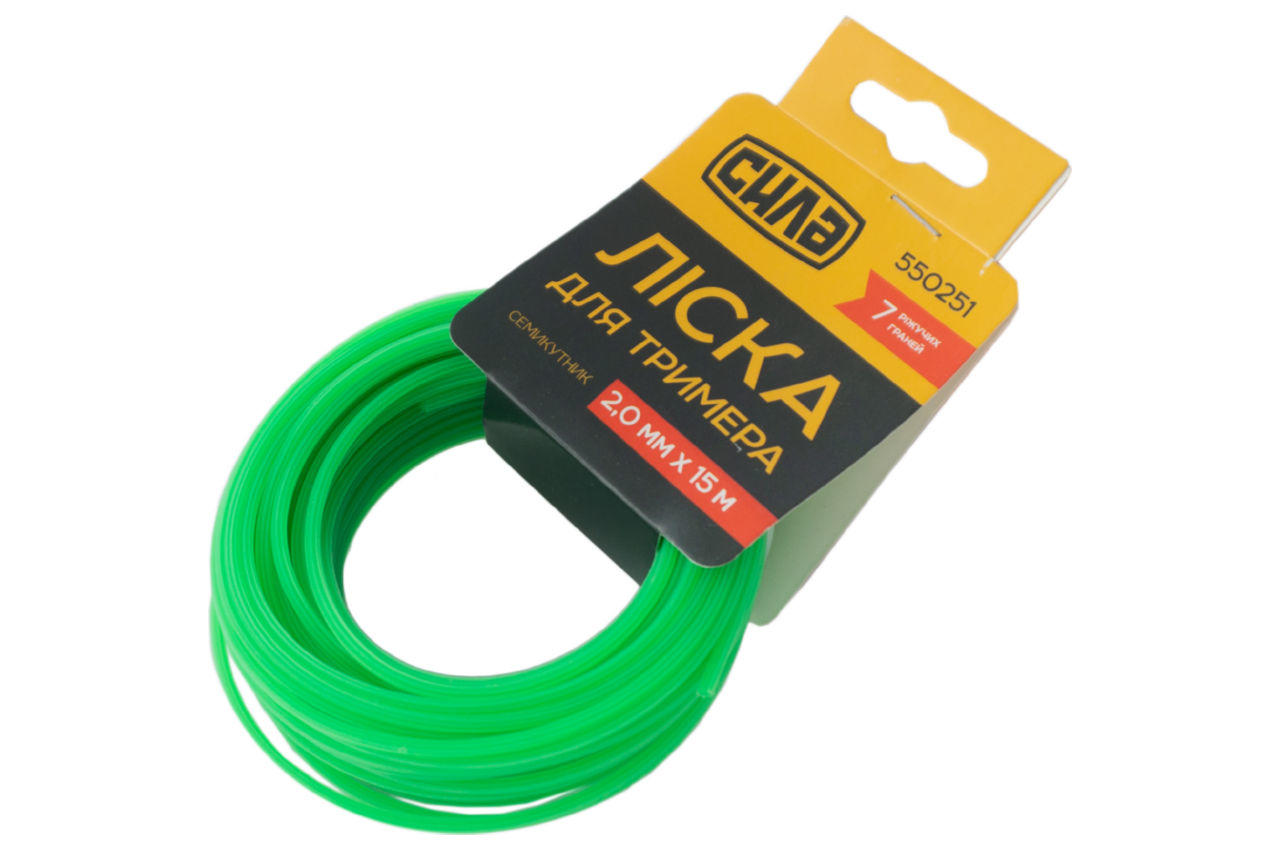 Лісочка для тримера Сила - 2,0 мм x 15 м семикутник