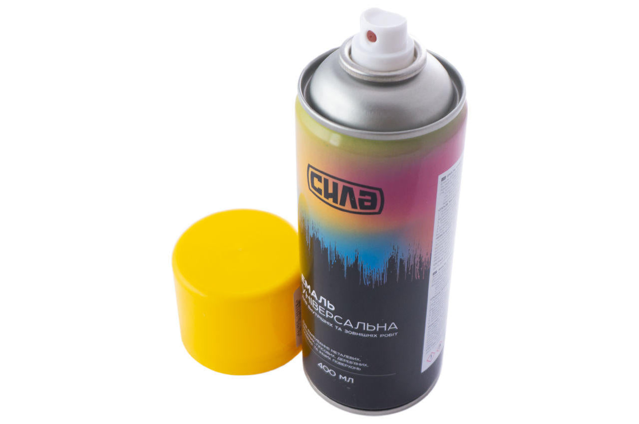 Краска аэрозольная Сила - 400 мл RAL 1023 желтая