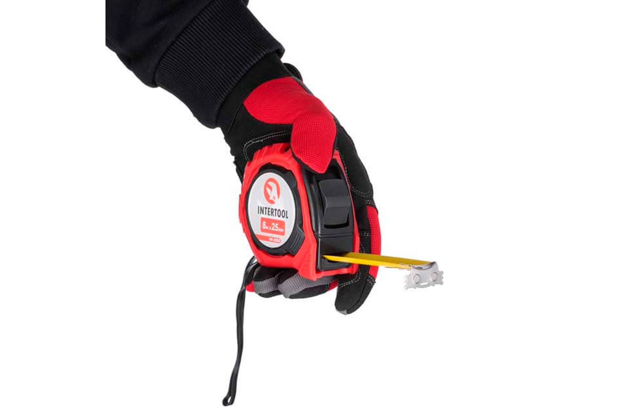 Рулетка Intertool - 8 м x 25 мм магнит