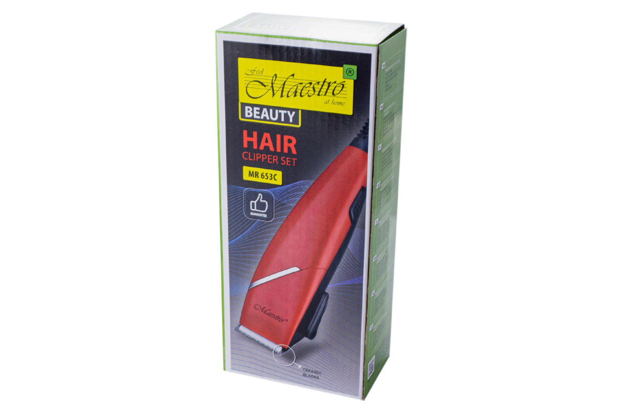 Машинка для стрижки Maestro - MR-653C-Red