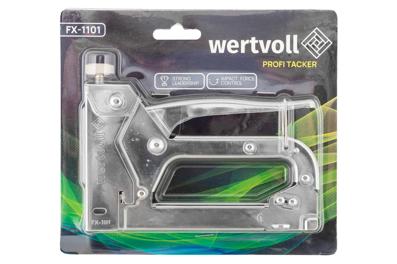 Степлер пружинный Wertvoll - скоба 11,3 x 0,7 x 4-14 мм