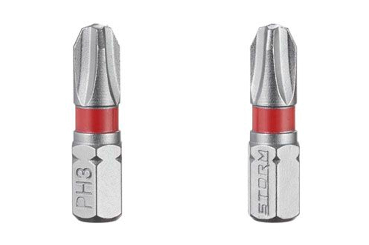 Бита Intertool - PH3 x 25 мм Storm (2 шт.)