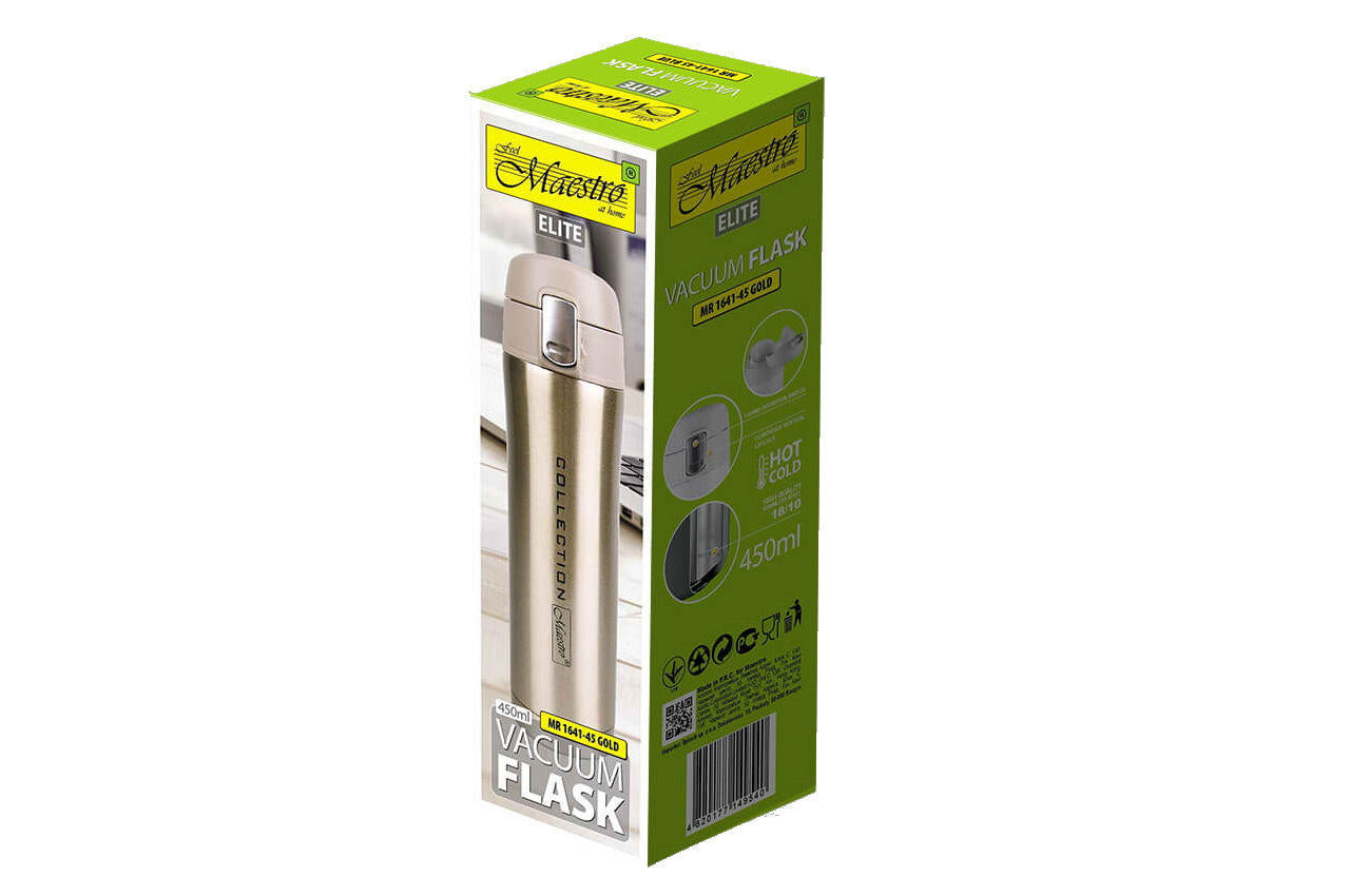 Термокружка Maestro - 450 мл Collection золотая