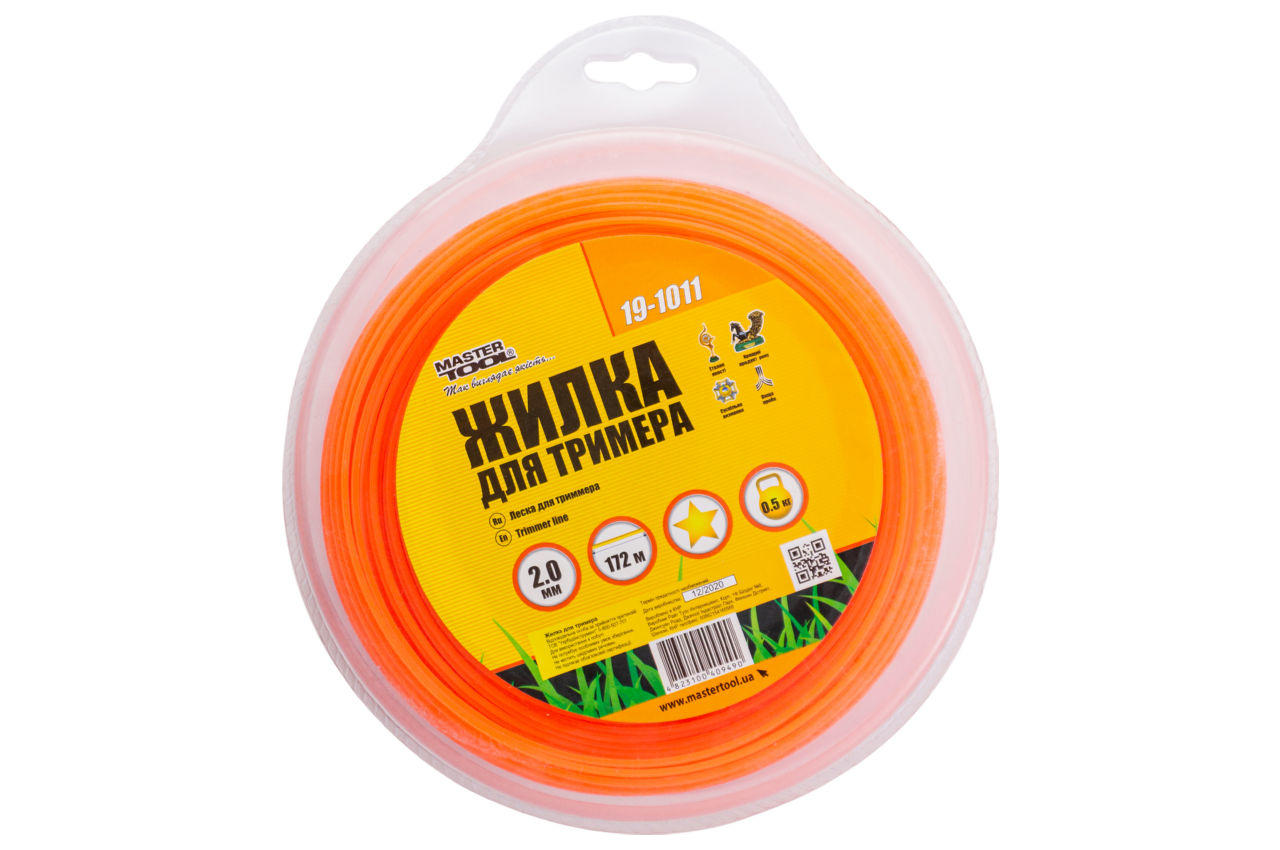 Лісочка для тримера Mastertool - 2,0 мм x 172 м зірка