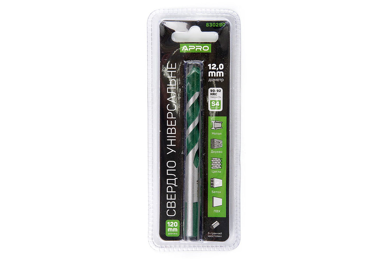 Сверло универсальное Apro - 12 мм