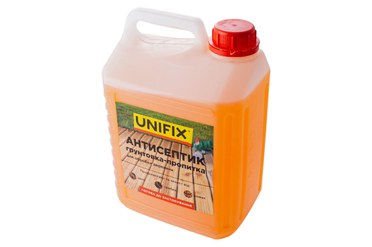 Антисептик грунтовка-пропитка для обработки древесины Unifix - 5 кг