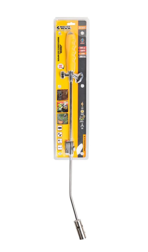 Горелка газовая c пьезоподжигом Mastertool - 28 x 800 мм кеплер