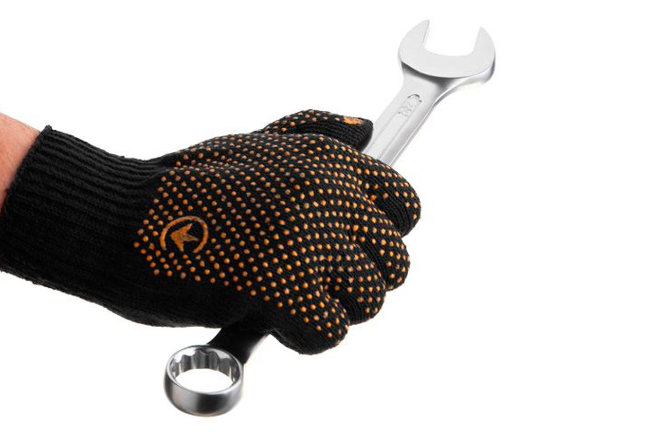 Перчатка Intertool - 60/40 с точкой 38 г черные 10"