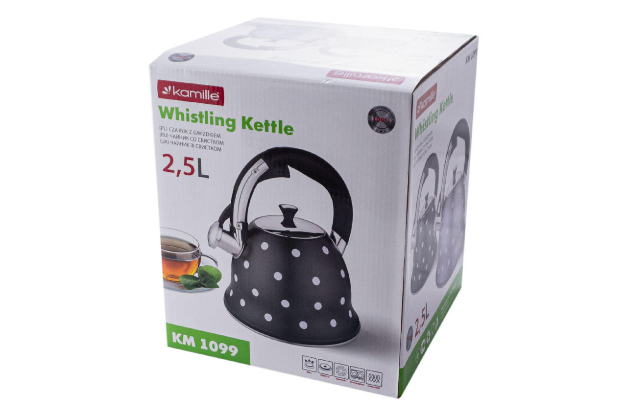 Чайник нержавеющий Kamille - 2,5 л