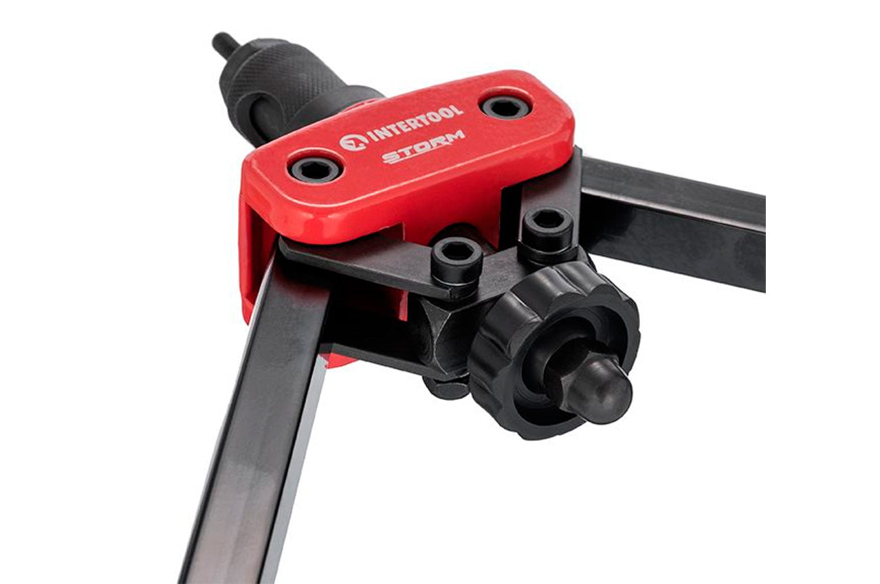 Пистолет для заклепок резьбовых Intertool-Storm - 360 мм x М3 x М4 x М5 x М7 x М8 x М10 двуручный