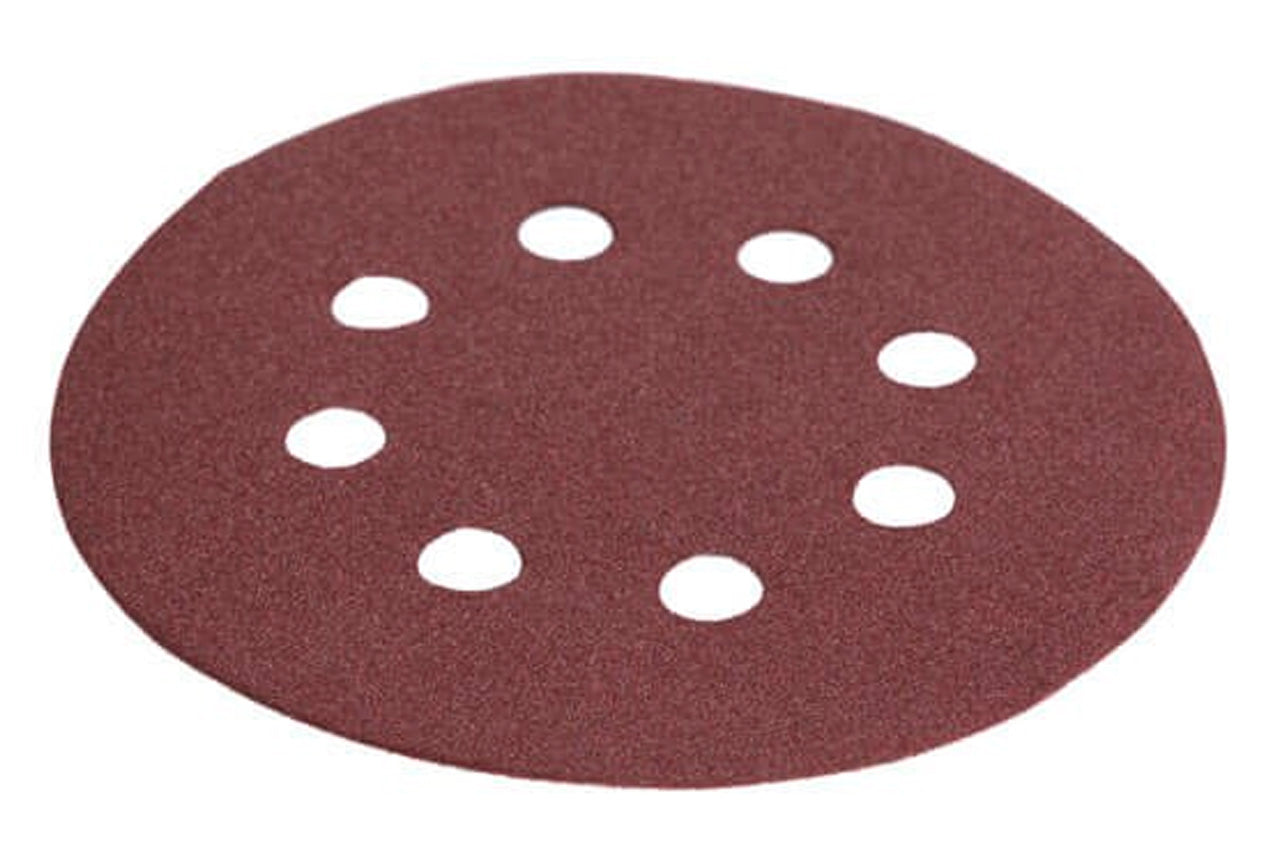 Круг шлифовальный на липучке Intertool - 125 мм × Р150 с отверстиями (5 шт.)