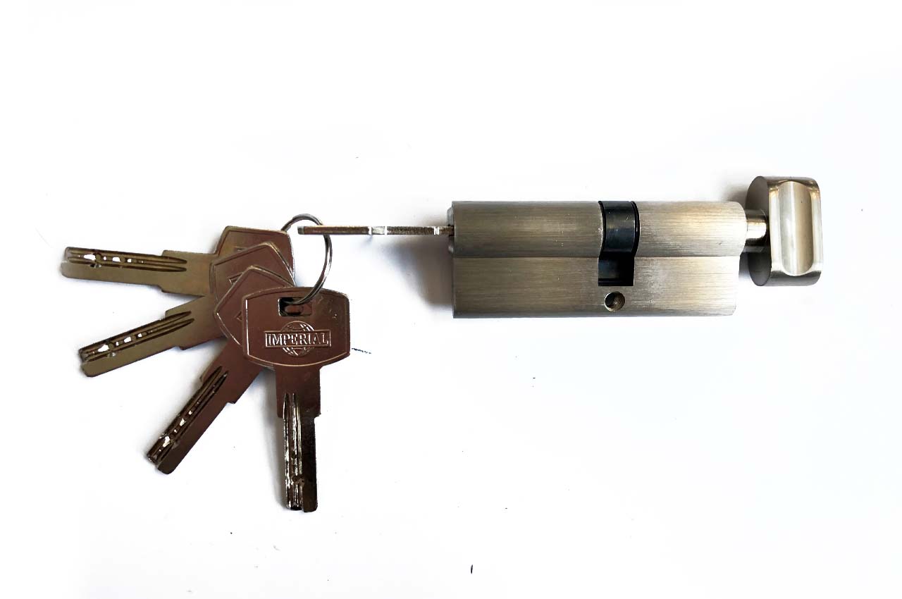 Цилиндр лазерный Imperial - ICK 80мм 35/45 к/п-металл SN (цинк)