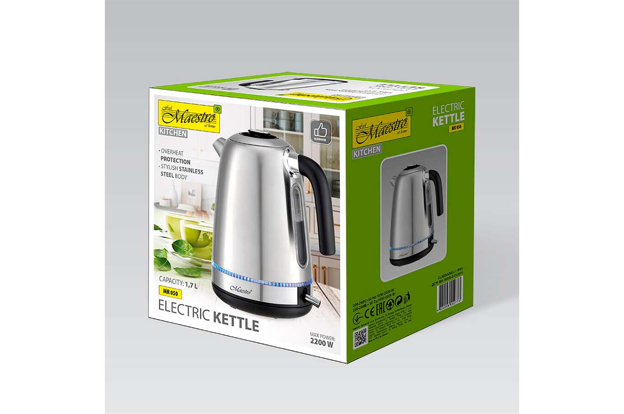 Электрочайник Maestro - 1,7л нержавейка