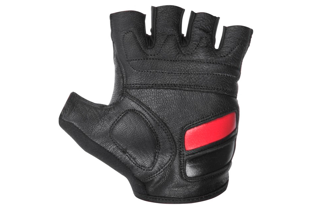 Перчатка Intertool - кожанная гелевые вставки без пальцев 10"