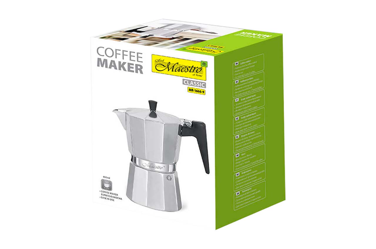 Кофеварка гейзерная алюминиевая Maestro - 450мл
