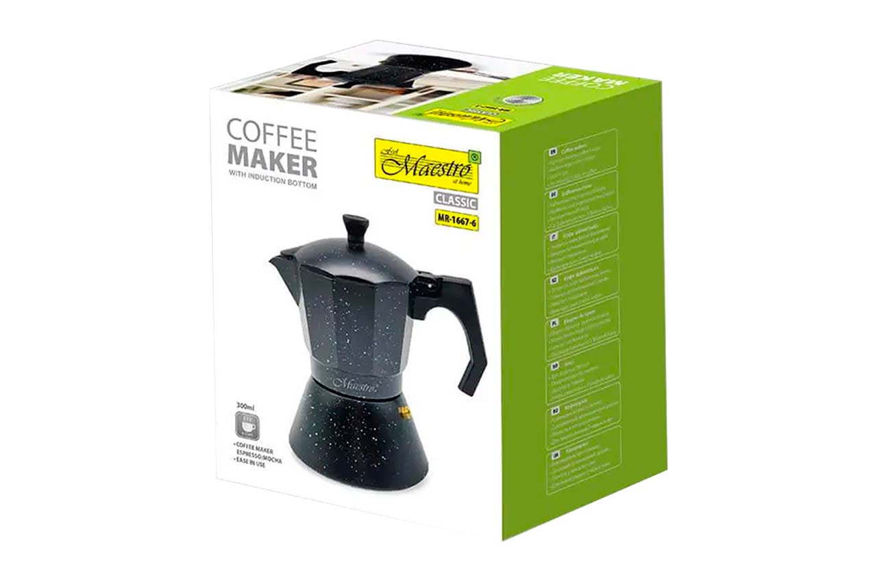 Кофеварка гейзерная алюминиевая Maestro - 450мл индукция