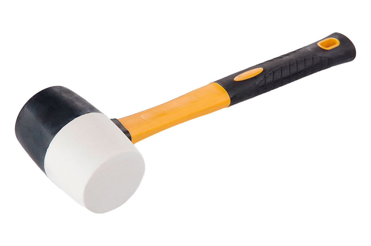 Киянка резиновая Сила - 450г x 57мм черно-белая фибергласс