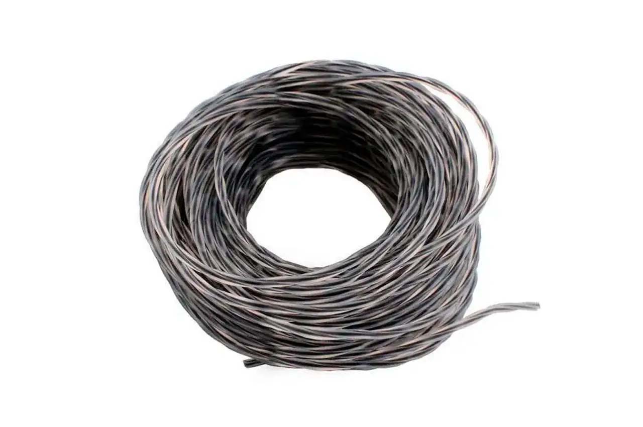 Леска для триммера Рамболд - 3,0мм x 15м квадрат крученый бело-черный