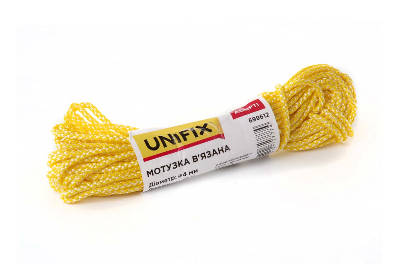 Веревка вязаная Unifix - 5мм x 15м ассорти
