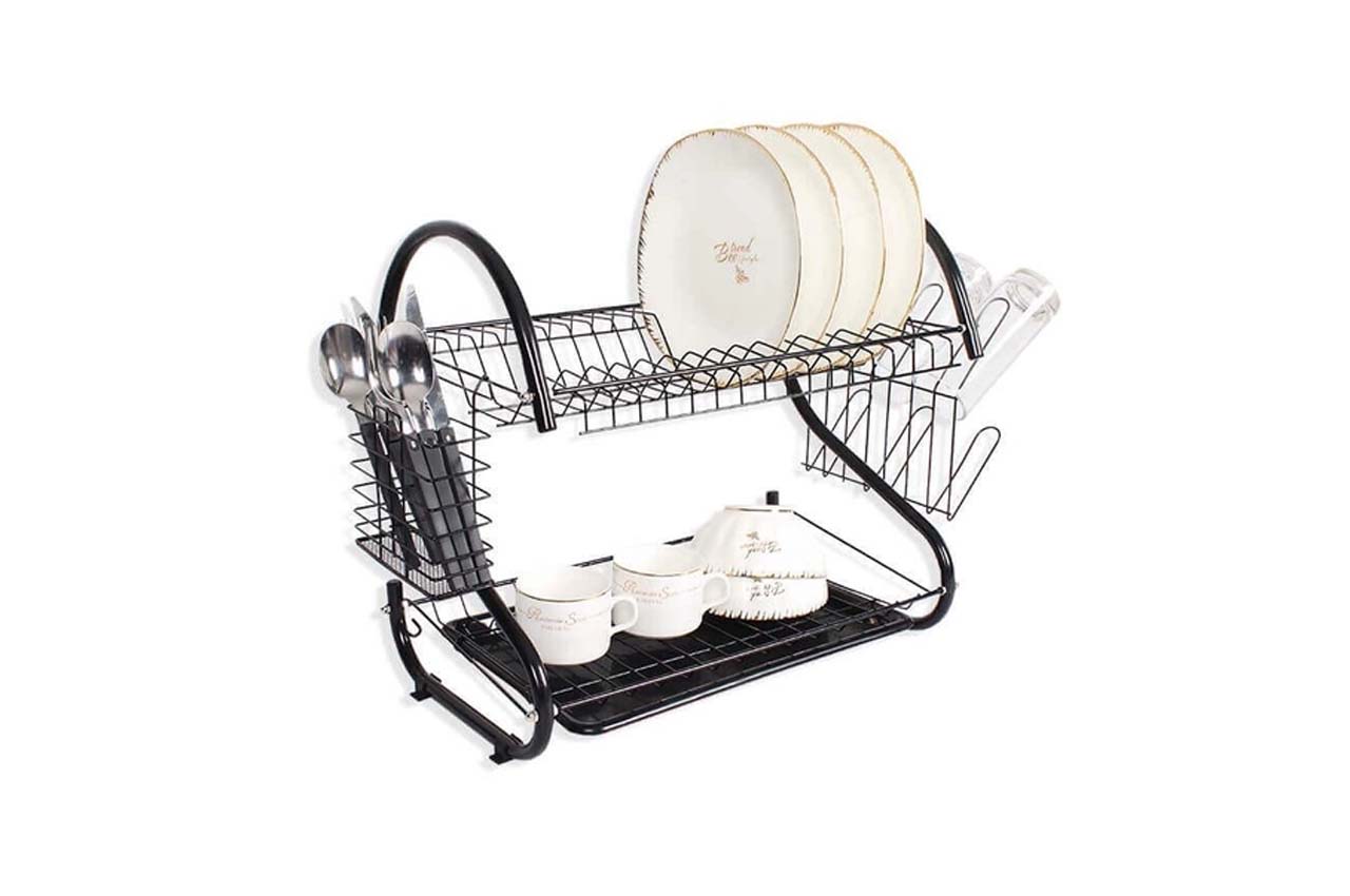 Сушилка для посуды Maestro - 380 x 265 x 390мм черная