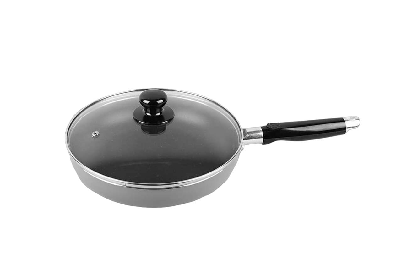 Сковорода антипригарная Maestro - 220мм с крышкой